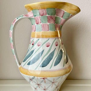 Vintage 90er MacKenzie Kinderkrug ""Brighton Pavilion"" Retired Pattern Large 12" Victoria and Richard MacKenzie-Childs." Bild 4