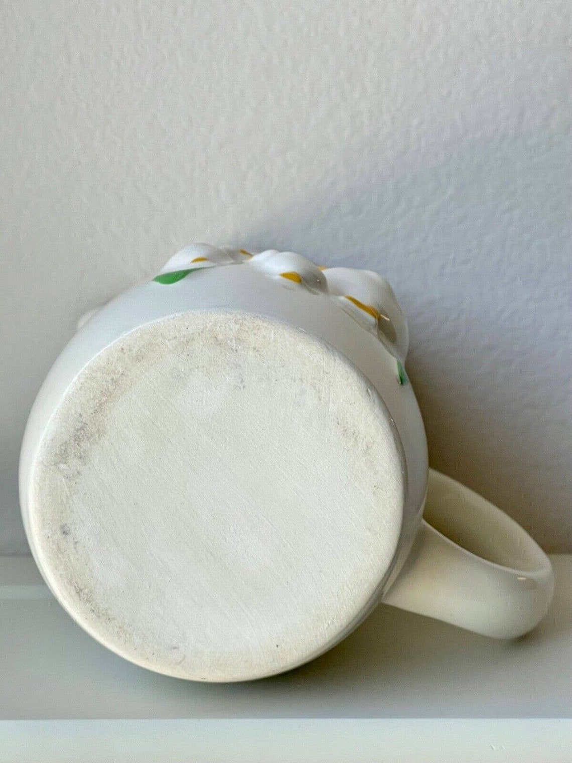 Vintage Treasure Craft USA Pitcher White W/geese Farmhouse/cottage Core ...