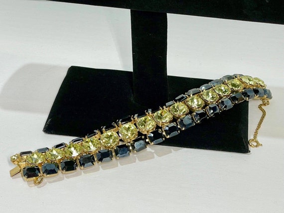 Vintage Elsa Schiaparelli Large Bracelet Gold Ton… - image 6