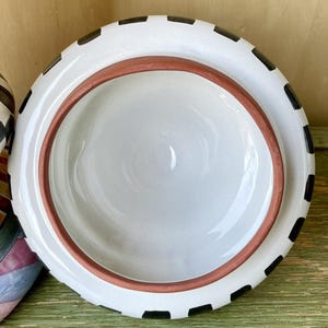 Vintage 90s MacKenzie-Childs Large Column Canister & Lid Odd Fellows Collection 17" Original Victoria and Richard image 5