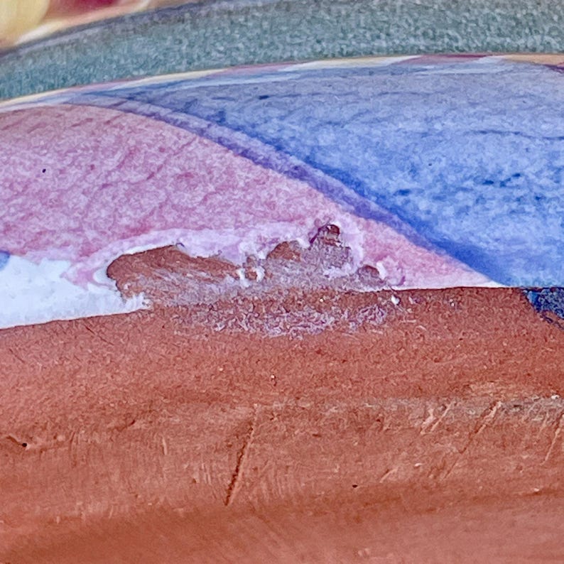 Vintage 90s MacKenzie-Childs Large Column Canister & Lid Odd Fellows Collection 17" Original Victoria and Richard image 10