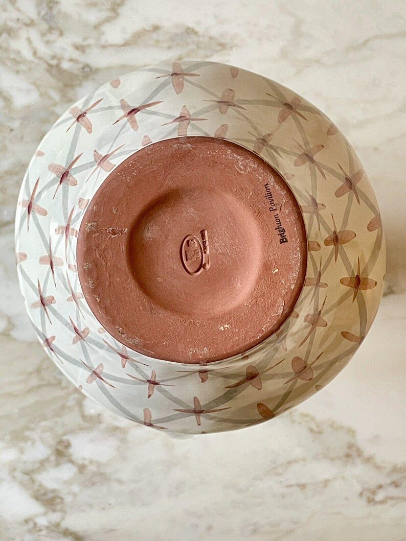 Vintage 90er MacKenzie Kinderkrug ""Brighton Pavilion"" Retired Pattern Large 12" Victoria and Richard MacKenzie-Childs." Bild 7