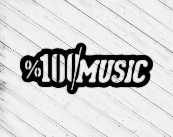Music Wall Art Svg Dxf Ai Laser Cut File for Wall Decor, Glowforge xTool Cricut CNC Wood Metal Paper Vinly Cutting Instant Digital Download