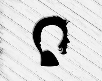 Faces Wall Art: Laser Cut File for Cricut, Glowforge, CNC (Digital Download)