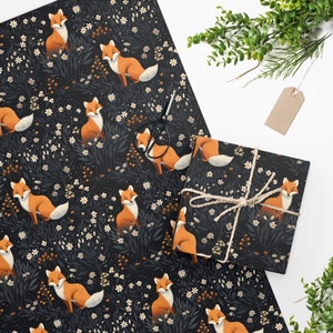 Woodland Fox Christmas Wrapping Paper