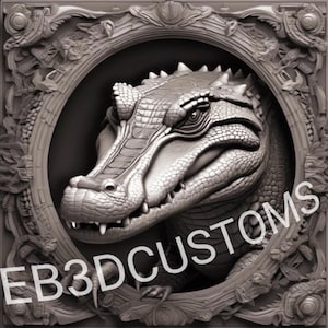 Custom Crocodile Art PNG
