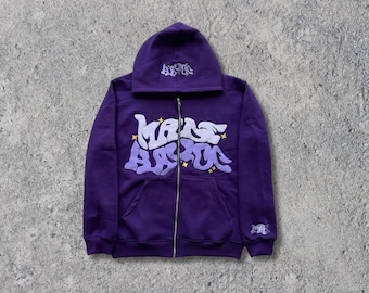 Amerikanischer Retro Stern und Brief gedruckte Reißverschluss Hoodies, Y2K Frühling Herbst Abschnitt Strickjacke Jacke, Streetwear Gothic Hoodie, Vintage Hoodies