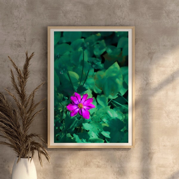 Purple Flower Poster | Gift Wall Art Digital Download Artistic Photography Collection Custom Print Home Décor Gallery Wall Art Modern Photo