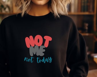 Be Positive Shirt - Assertive Statement, Ironic Sarcasm - Funny Introvert Sweatshirt with Interesting Design