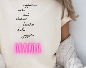 Mama shirt, MAMA t-shirt, Mother's day gift, birthday gift Mom, Mama birthday thankyou gift Mum,