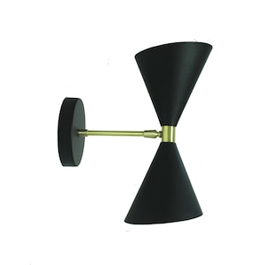 Handmade Brass 2-Light Wall Sconce - Mid-Century Modern Italian Lighting