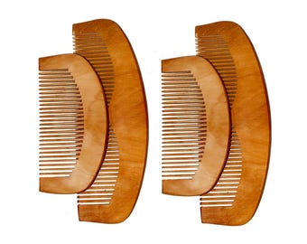 Handmade Wooden Comb, Natural wood comb set for hair all natural product for skin Eco friendly products set of 4