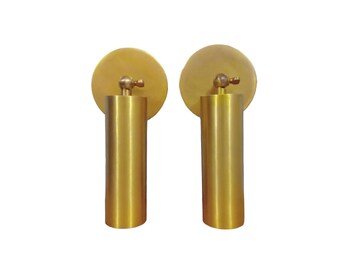 1 light Italian Full brass Handmade Wall sconce, Brass mid-century Wall light fixture for home