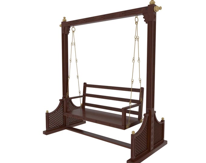 Wooden Large swing, Handmade wood Jhula, Modern décor, swing for home and café, countryside furniture