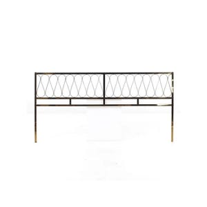 Mid-Century Modern Brass Headboard: Handmade King/Queen Size
