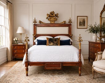 Giltwood  King/Queen Bed Frame, Ornate  Style Design