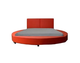Luxury Modern Platform Round King Size Bed Low post High quality Tufted Bohemian Rococo Style Bed Frame