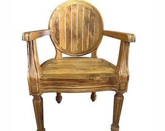 Wood Teak Chair for outdoor, handmade Natural Finished Wooden Solid chair