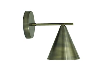 Italian brass Wall sconce, Mid-century Wall light fixture for home, handmade Sputnik Wall sconce