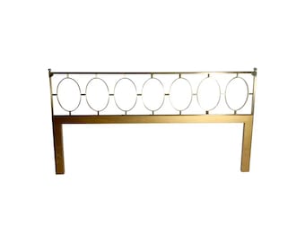 Mid century Brass King/Queen Headboard, 20th Century Handmade Rococo Headboard, King/Queen French Louis XV style