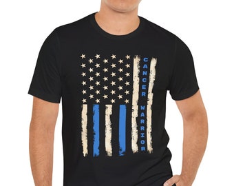Prostate Cancer Warrior T-Shirt Image on the Front, Cancer awareness, cancer fighter, cancer warrior, cancer encouragement