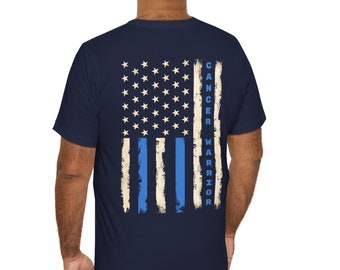 Prostate Cancer Warrior T-Shirt Image on the Back and pocket, Cancer awareness, cancer fighter, cancer warrior, cancer encouragement