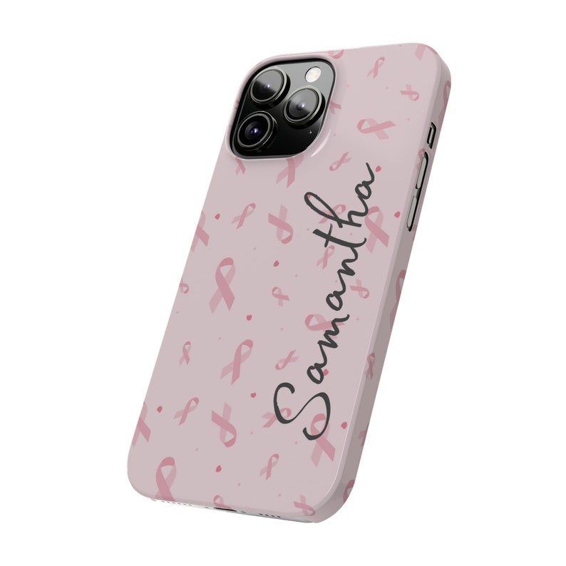 Personalized Badass Breast Cancer Fighter iPhone 13 Phone Cases image 5