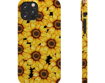 All About Sunflowers iPhone 12 Phone Cases, Boho Sunflower cell phone case