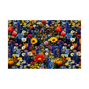 Póster Mate de flores silvestres de colores imagen 2