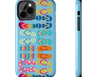 Flip Flops on Blue iPhone 11 Cases