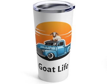 Goat Life Tumbler. So Funny! Boer Goat tumbler, Goat Rancher, Boer Goat cut, Funny Goat insulated cup