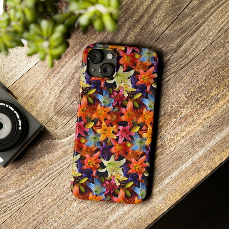 Many Colors of Lilies iPhone 15 Phone Cases image 3