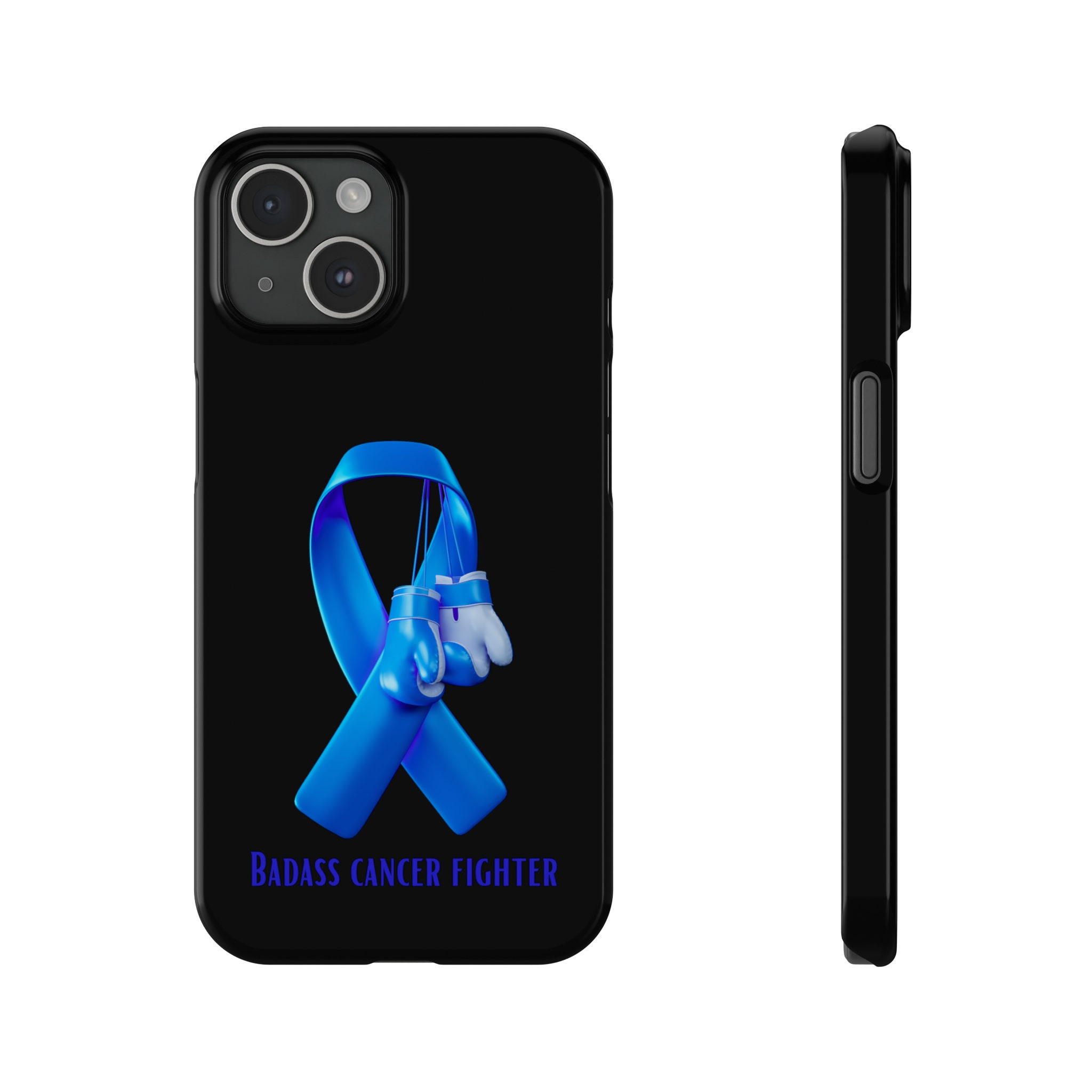 Badass Prostate Cancer Fighter iPhone 15 Phone Cases. Cancer Awareness, cancer fighter, cancer warrior, cancer encouragement, cancer gift