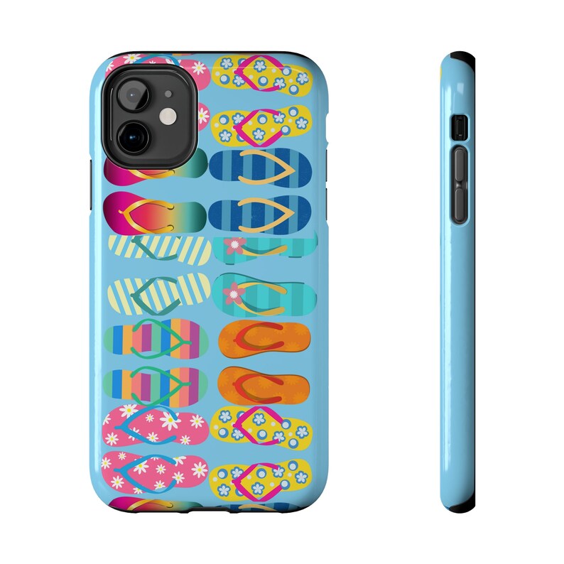 Flip Flops on Blue iPhone 11 Cases image 4