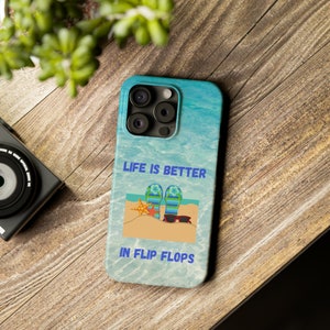 Life is Better in Flip Flops iPhone 15 Phone Cases image 3