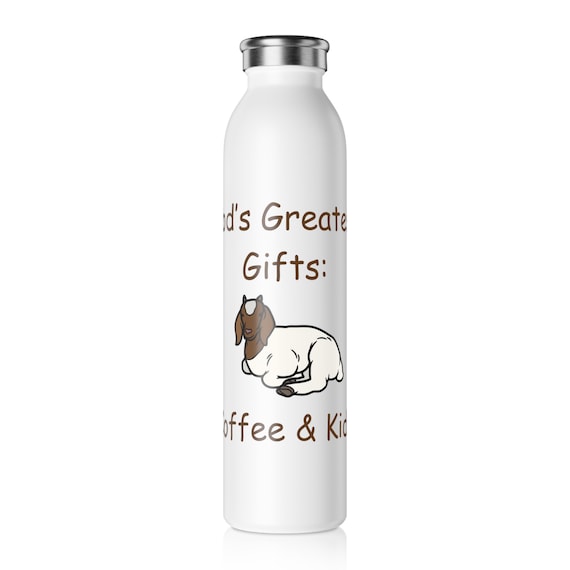 God's Greatest Gifts Boer Goat Kids Slim Water Bottle