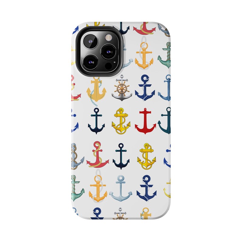 Anchors iPhone 12 cases. Brightly Colored Anchors for your Sailing and Boating Enthusiast image 10