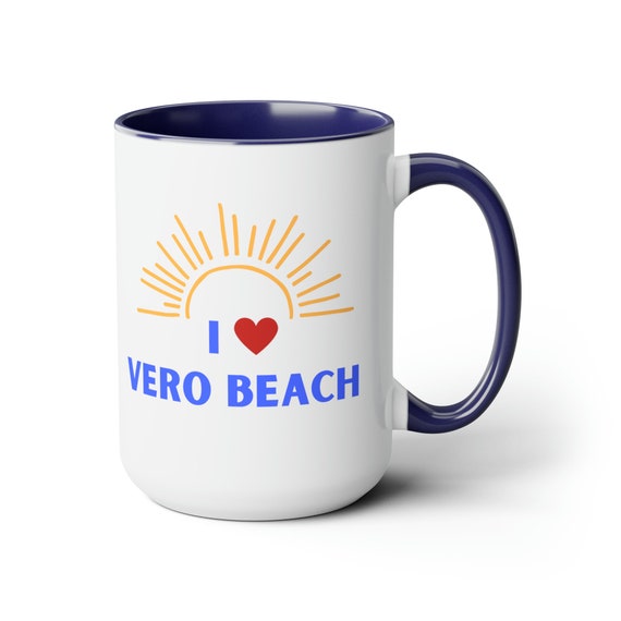 I Love Vero Beach Coffee Mugs, 15oz