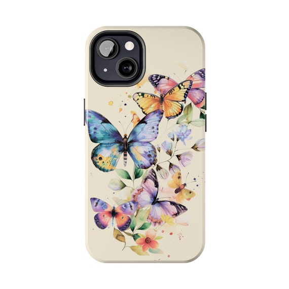 Watercolor Butterfly iPhone 13 Cases, Butterfly Gifts, Butterfly Tumbler, Butterfly iPhone, Butterfly Gift Women, Butterfly Lover Gift