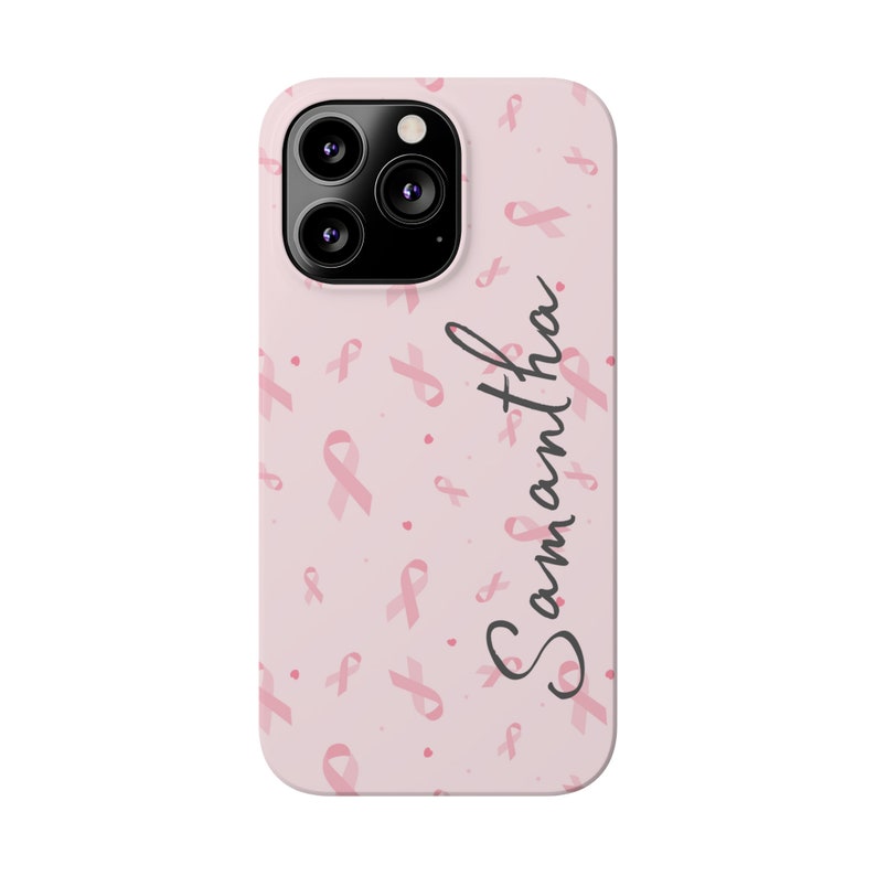 Personalized Badass Breast Cancer Fighter iPhone 13 Phone Cases image 4
