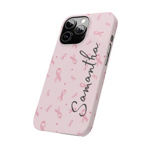 Personalized Badass Breast Cancer Fighter iPhone 13 Phone Cases image 8