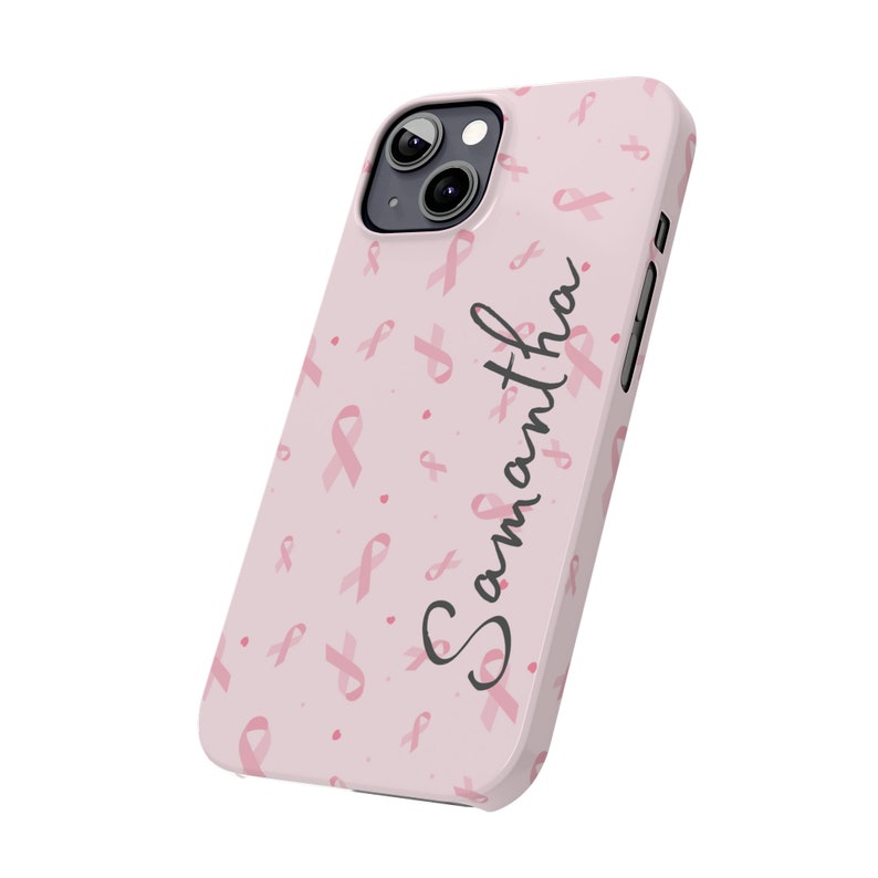 Personalized Badass Breast Cancer Fighter iPhone 13 Phone Cases image 6