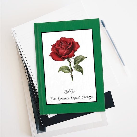 Red Rose Blank Journal