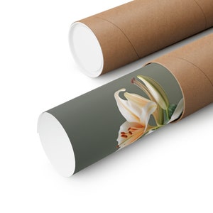 Cana Lilies in Vase Matte Poster Already Professionally Printed image 8