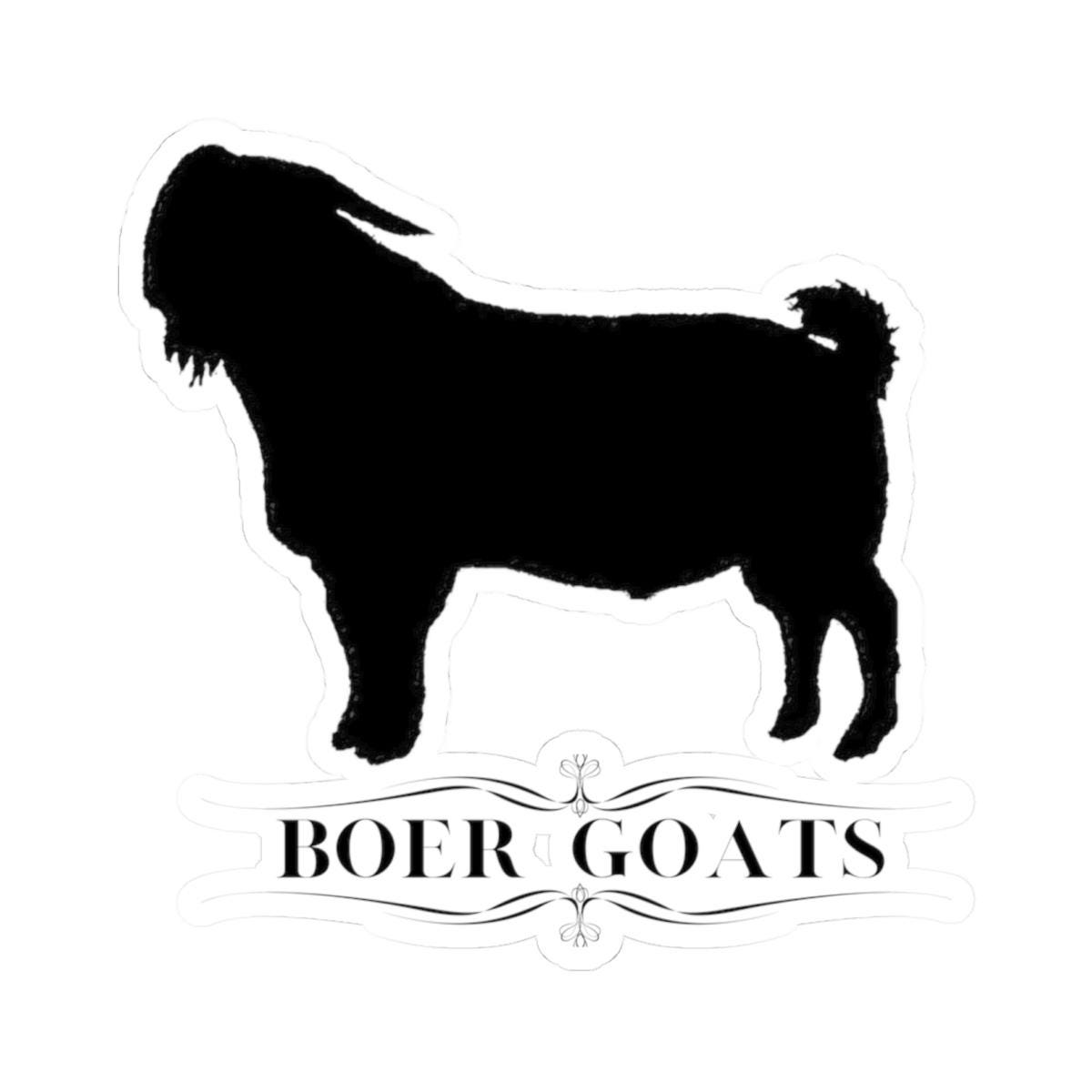 Boer Goat Sticker in White ot Transparent, Boer goat rancher, boer goats, Boer Goat Lover, Ranch Decor, Show Goat, Boer Meat Goat
