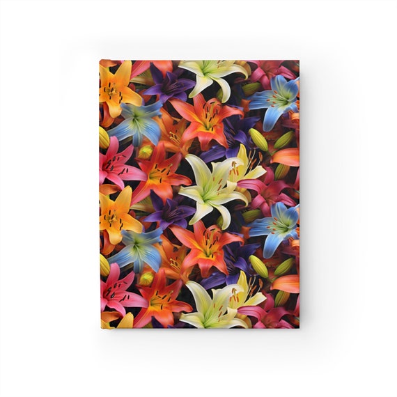 Many Color Lilies Blank Journal