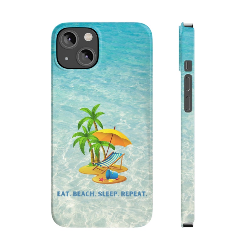 Eat. Beach. Sleep.. Repeat. iPhone 14 Phone Cases image 3