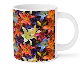 Many Color Lilies Ceramic Mugs 15/20 oz