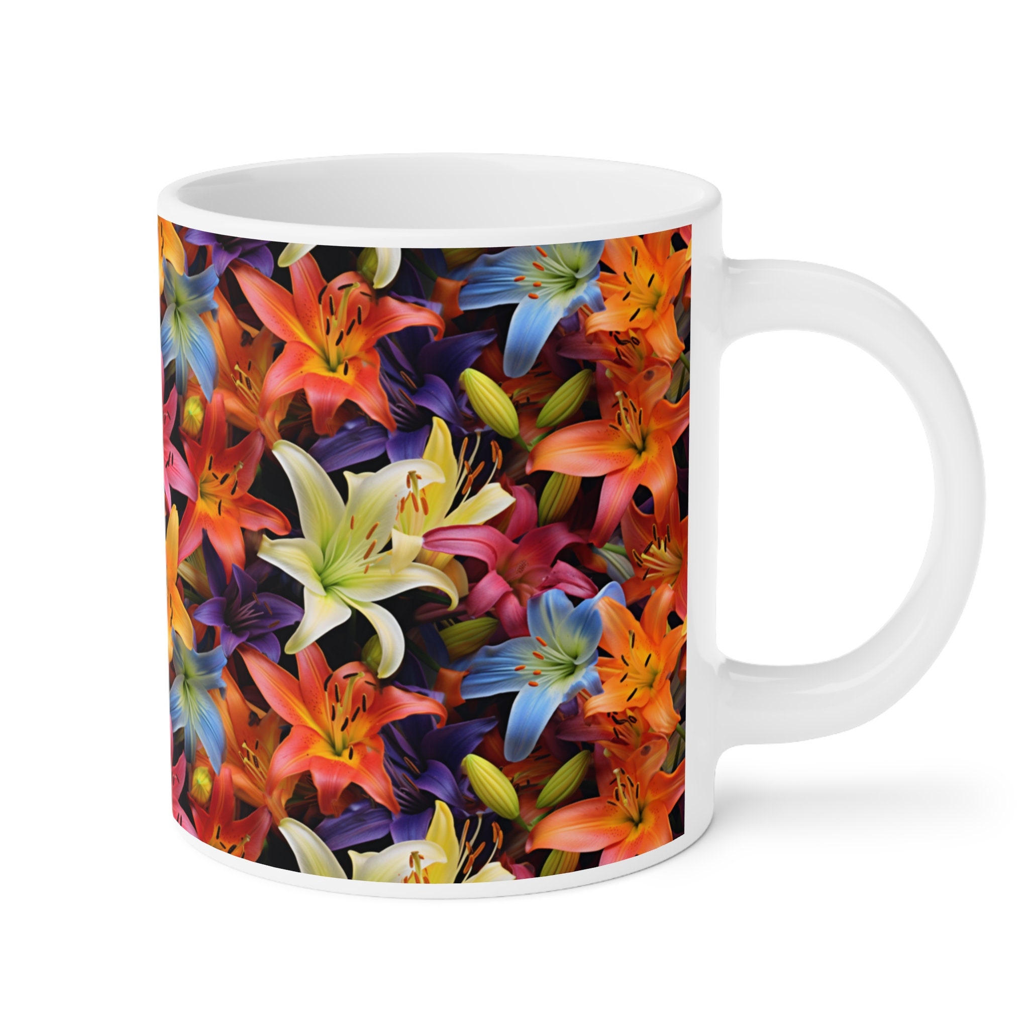 Many Color Lilies Ceramic Mugs 15/20 oz