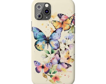 Watercolor Butterfly Case for iPhone 11, Butterfly Gifts, Butterfly Tumbler, Butterfly iPhone, Butterfly Gift Women, Butterfly Lover Gift